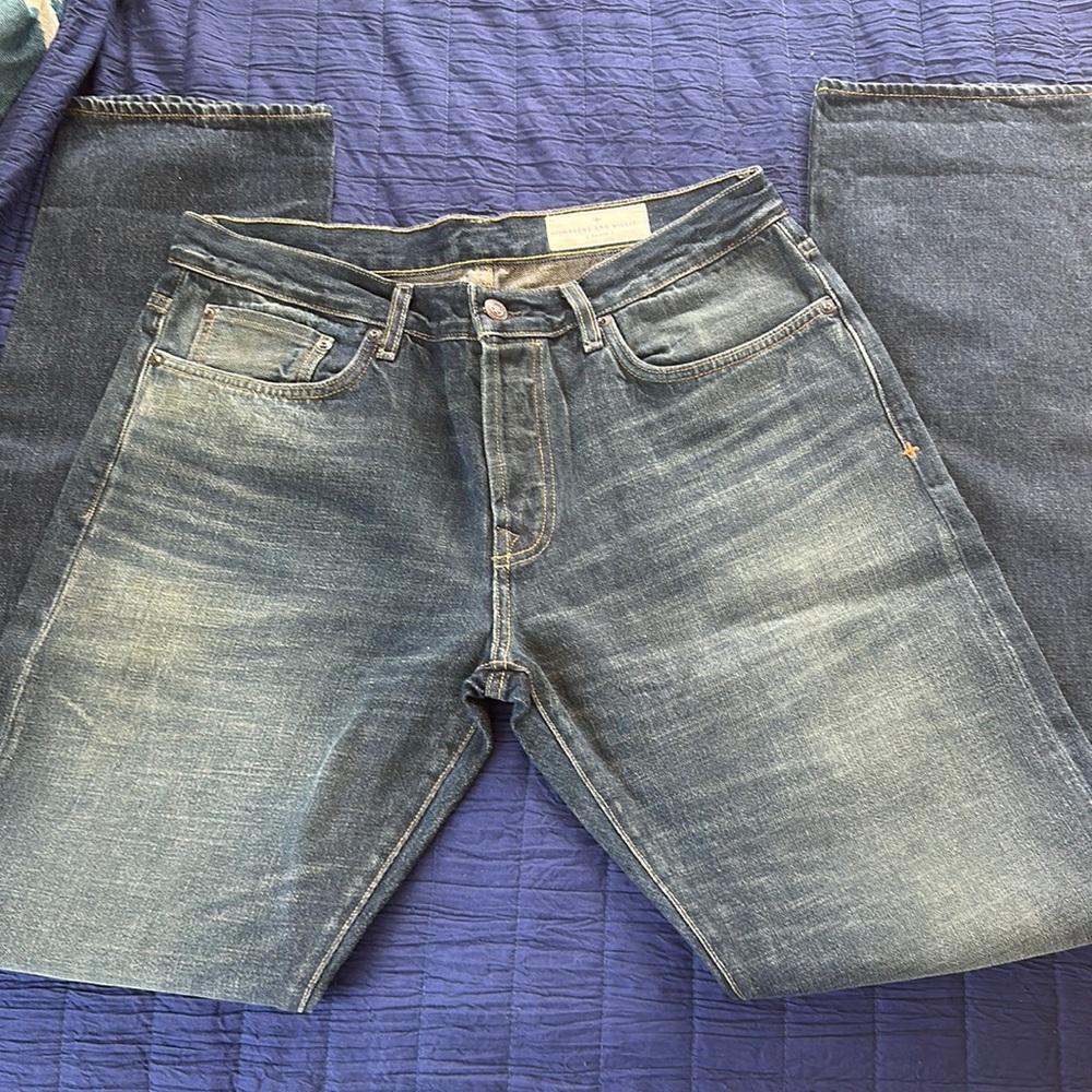 imogene + willie Men's Slim Jeans in Faded Blue